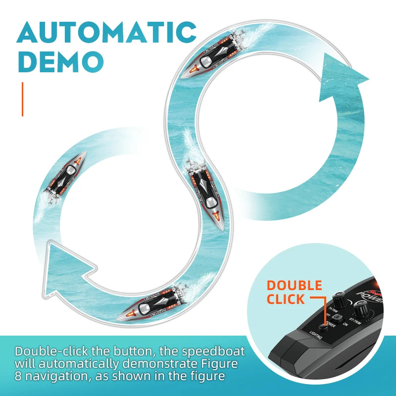 816 Wysokiej klasy silnik bezszczotkowy 55 km/h Zdalnie sterowana łódź Zabawka elektryczna Ładowanie Podwójne śmigło Szybka łódź zdalnie sterowana