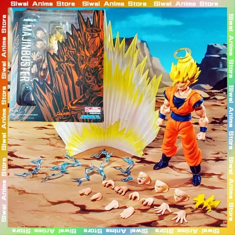 Demoniacal Fit S.H.Figuarts Super Saiyan 2 Goku Demon Buster Action Figure Model Toys Anime Dragon Ball Collection Birthday Gift