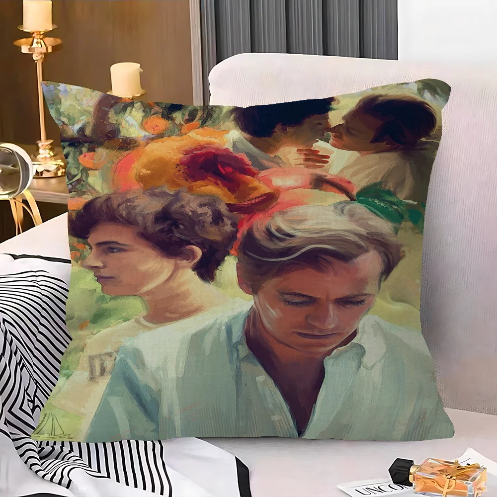 ملصقات الفيلم اتصل بي باسمك غطاء الوسادة بوصة ديكور المزرعة أغطية وسائد رمي المنزل لتزيين الأريكة