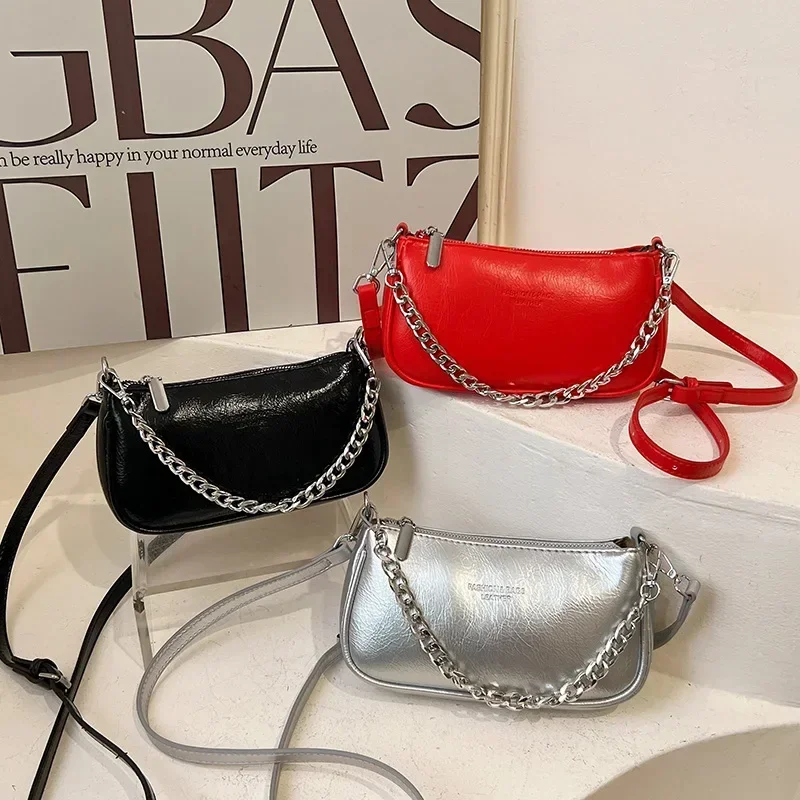 

​​2025 Trendy Silver Square Bag - Women's Functional Crossbody Tote, Great for Office & Weekend Outings with Adjustable Strap​​