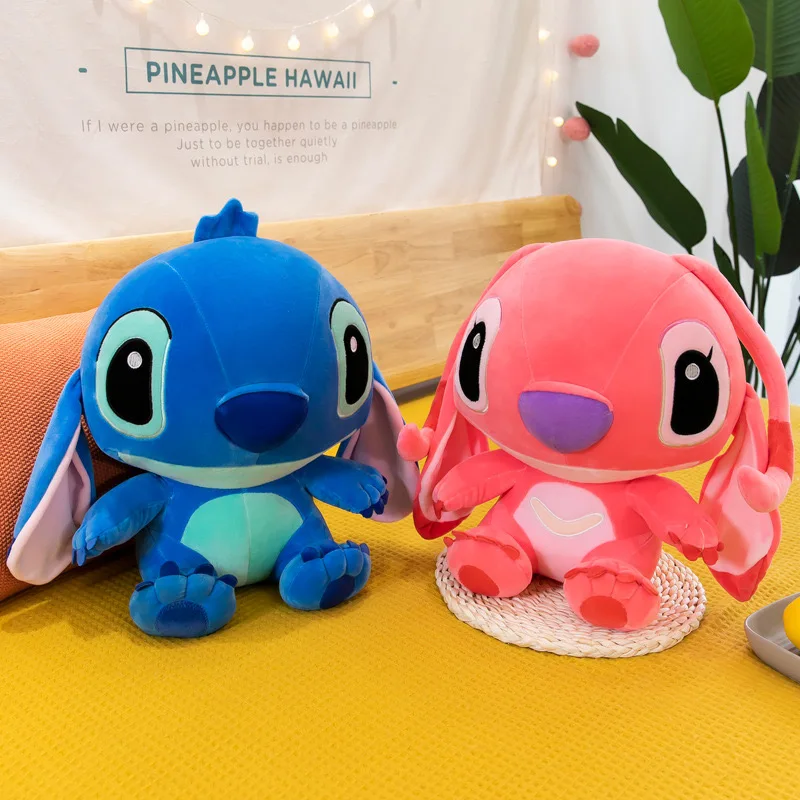 25cm Anime Stitch Plush Stuffed Kawaii Toys TV Same Paragraph Role Pendant Doll Kids Birthday Gifts Couple Models