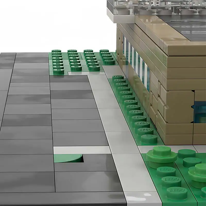Angepasstes Modell Erste Finanzbank Bausteine Street View Architektur DIY Ziegel Klassisches Spielzeug Set Kinder Weihnachtsgeschenke