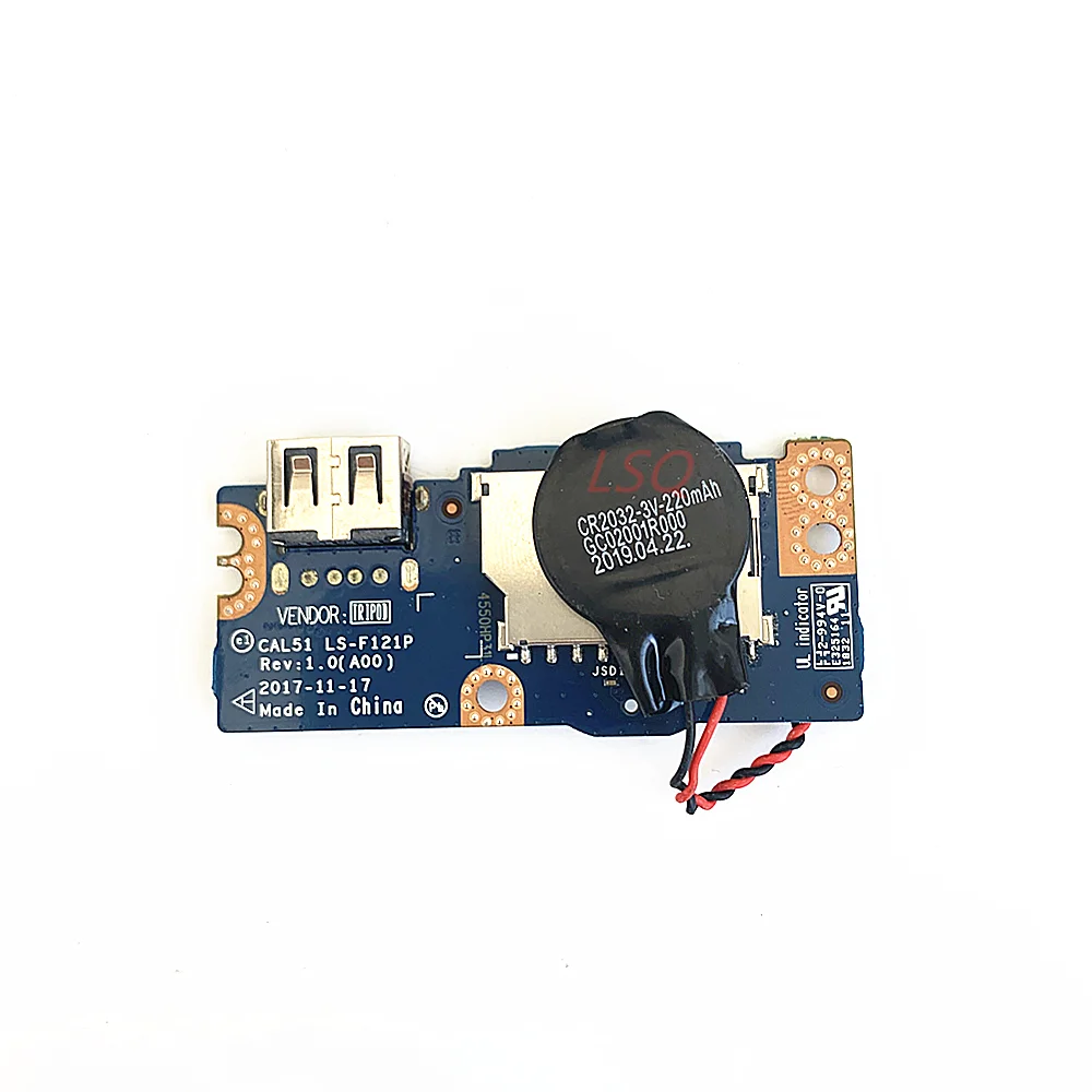 

LS-F121P For dell Inspiron 5000 5570 5575 USB Board SD Card Reader Board 100% Test OK