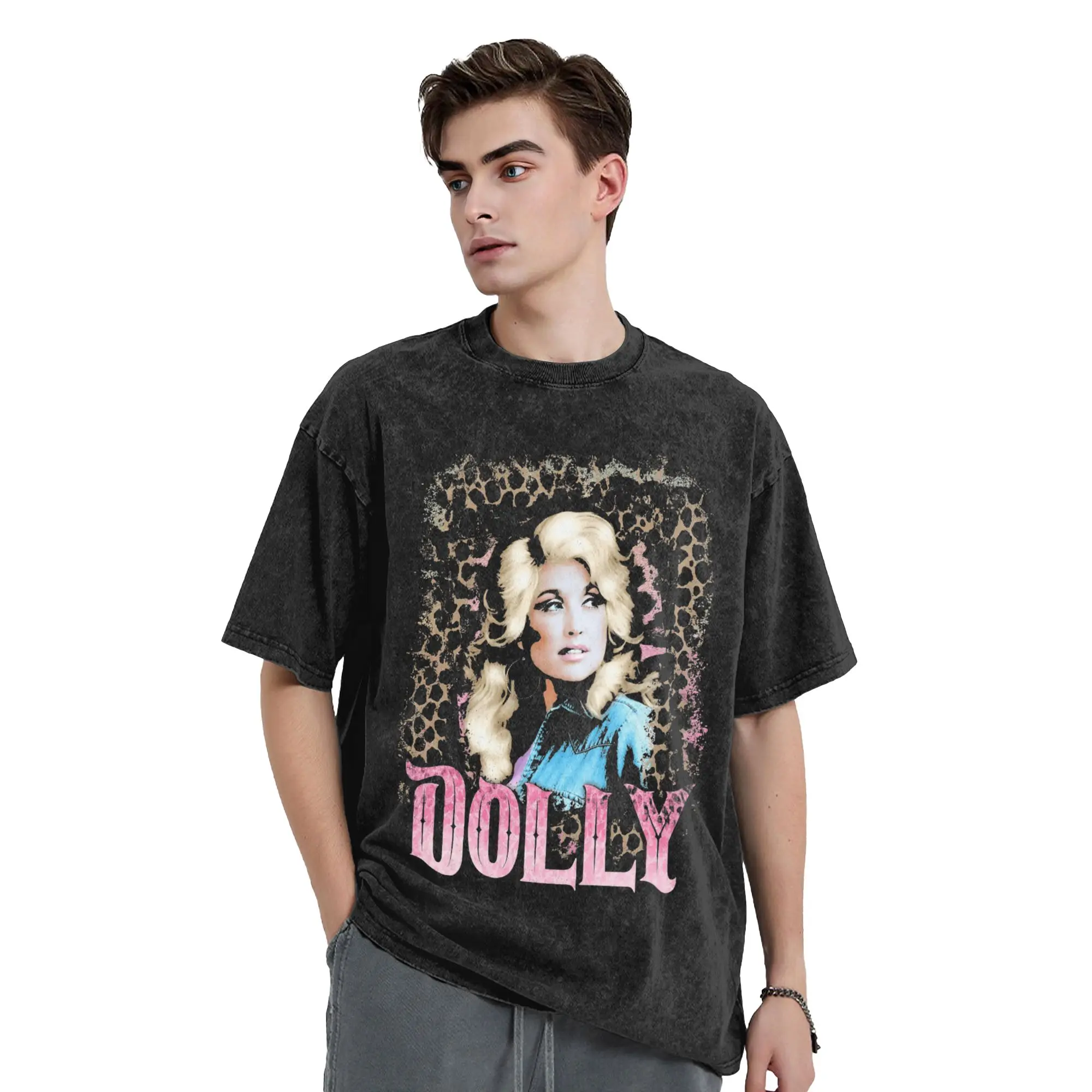 Dolly Parton T-Shirt Summer  Y2K Retro T-Shirts Casual Fashion Tshirt For Men Short-Sleeved Loose Tops