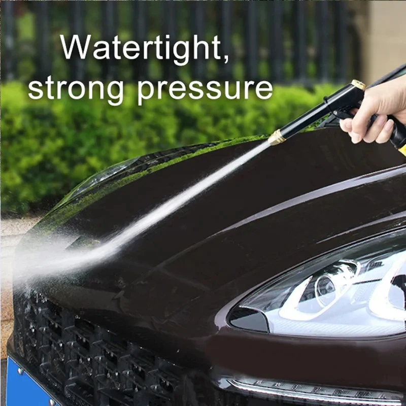 High-Pressure Water Gun Household Car Wash Water Black Car Wash Nozzle Diamond Water Watering Pipe Car Wash Gun