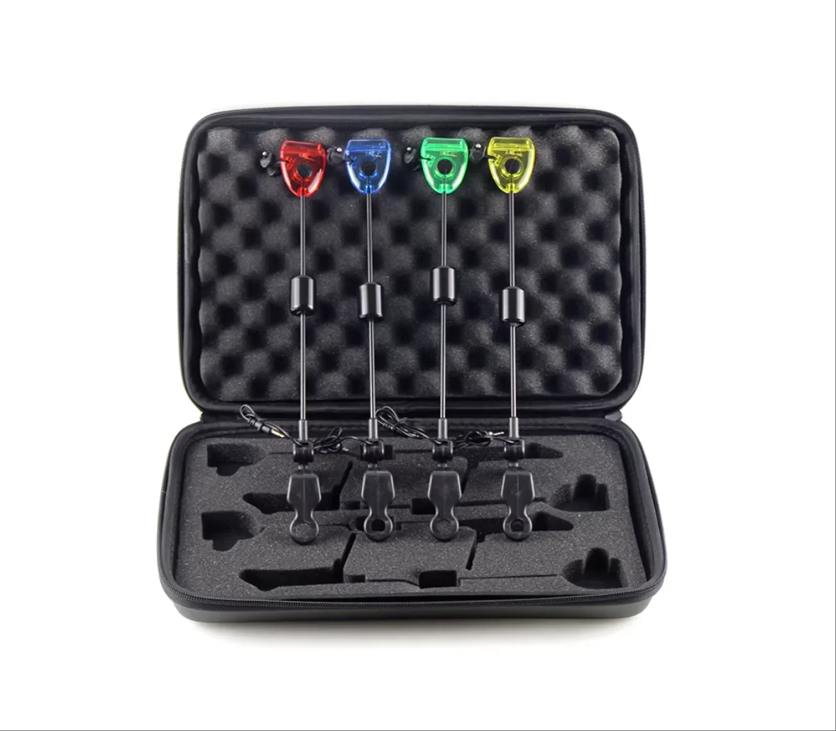 

European style carp fishing rod, four-color flashing hard rod swing device, tensioner, fishing alarm component