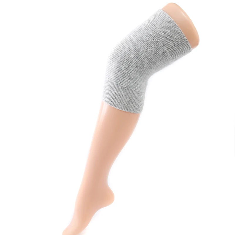 وسادات ركبة من الكشمير 100% للرجال والنساء، أكمام حماية مفصل الركبة، دفء الشتاء، حماية من البرد، دعامة الركبة الباردة القديمة للساق #3