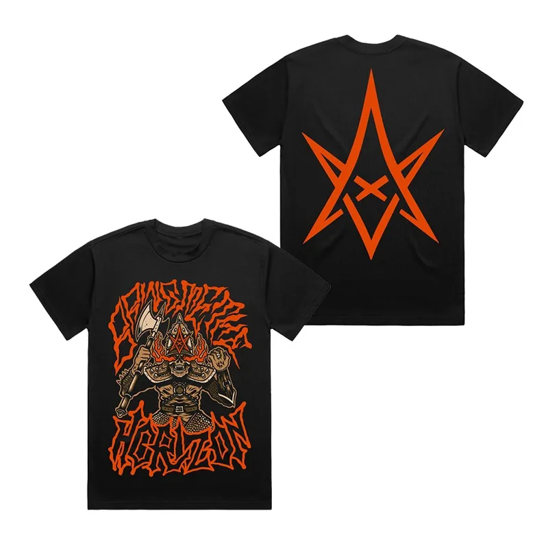 Fit Bring Me The Horizon - Dark American Loose-Fitting Men's T-Shirt with Rock Style (Short Sleeve)