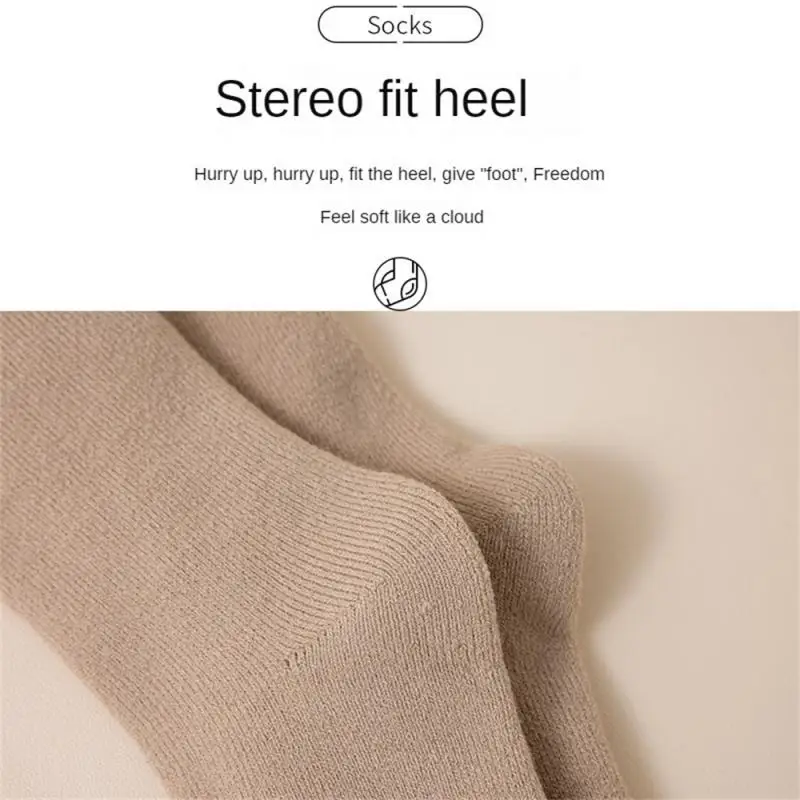 Autumn Winter Fleece Thick Warm Socks For Women Men Casual Solid Color Home Floor Crew Tube Socks Against Cold Snow Terry Socks