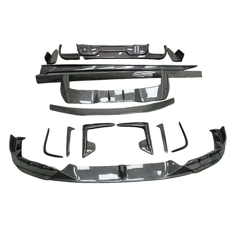 Carbon Fiber Body Kit For BMW X5M Upgrade LD Style Front Lip Side Skirts Rear Diffuser Spoiler Hood New Product Launch