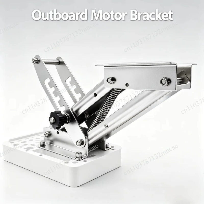 304 Stainless Steel Marine Engine Bracket with Plastic Panel, Outboard Motor Mount Bracket, Yacht & Vessel Hardware Accessories