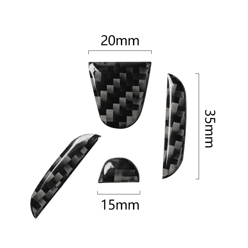 Carbon Fiber Stickers Car Emblem Steering Wheel Decals For Honda Civic Accord CRV Odyssey City 2015 2016 - 2022 Auto Accessories