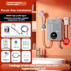 Tankless Water Heater Electric Hot Water Heater Digital Display Electric Instant Hot Water Heater Self modulating Overheation