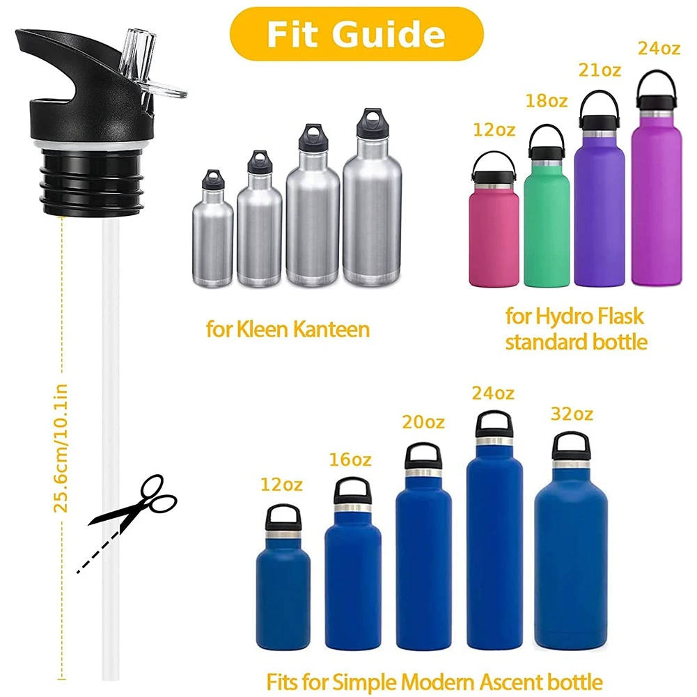 Straw Lid for , Insulated Sports Water Bottle Straw Lid for Kanteen Water Bottles, Vacuum Bottle