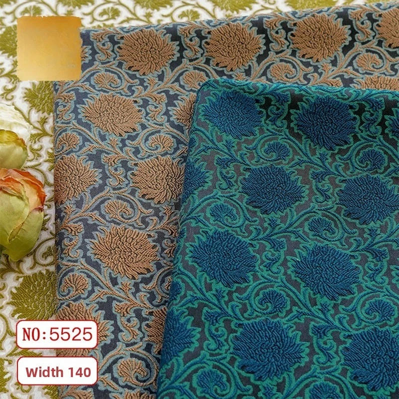 

Spring Elasticity Soft Yarn Dyed Jacquard Fabric for Cheongsam Vest Pants Coat Cloth Diy By The Meter Sewing Material