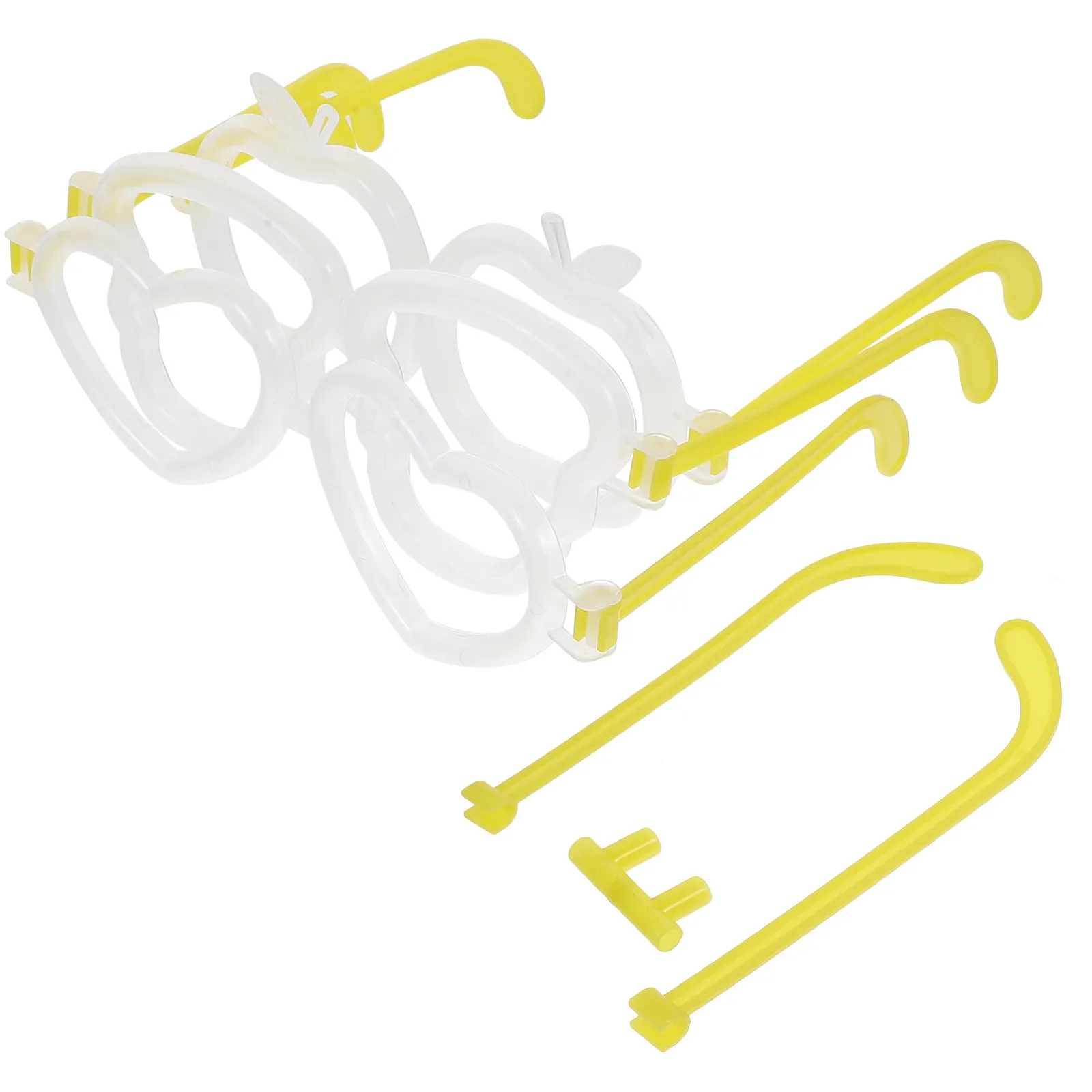 

20 комплектов соединителей для светящихся очков DIY, флуоресцентные стержни, детали для очков, аксессуары для вечеринок, светящиеся аксессуары, пластиковые соединители для очков