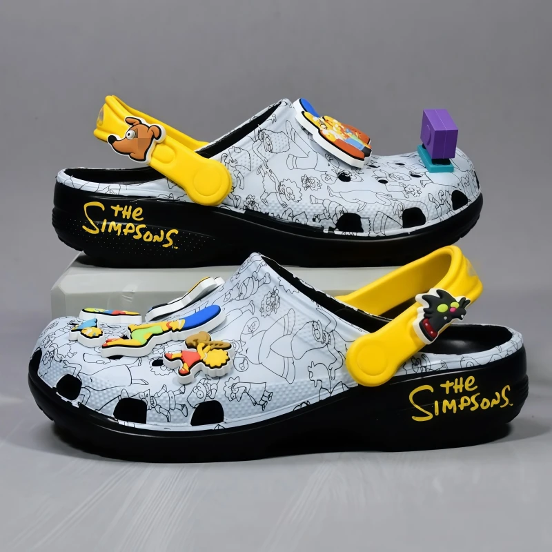 Model Kit Eva - Sandal kartun anime The Simpsons, sandal