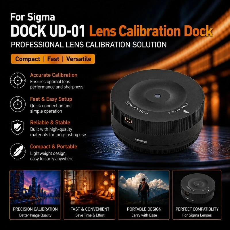 95% New Genuine USB DOCK UD-01 Lens Calibration Dock USB Adjustment Base for Sigma Lenses Focus Adjustment Firmware Update