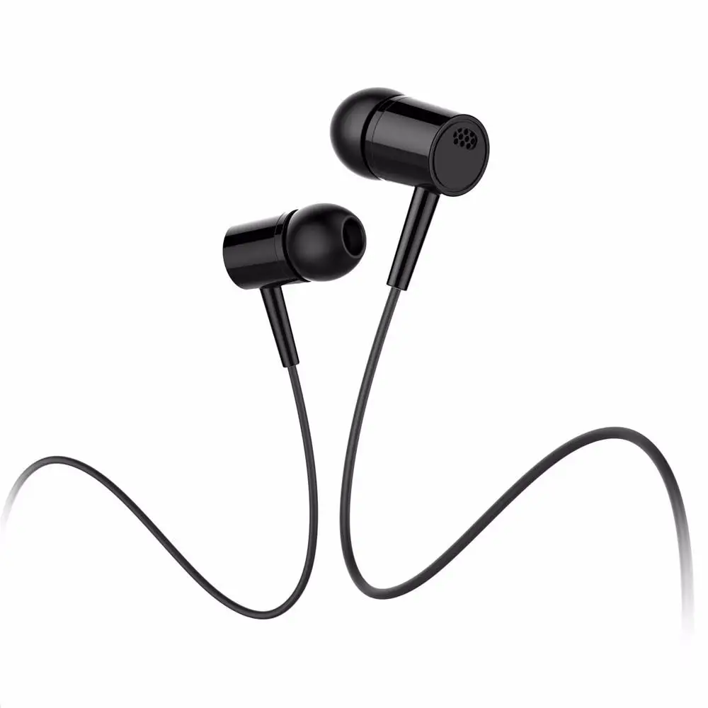 3.5MM In-ear Wired Earphone With Mic Earbuds Headset For Cell Phone Computer Headphone 2 Color Optional