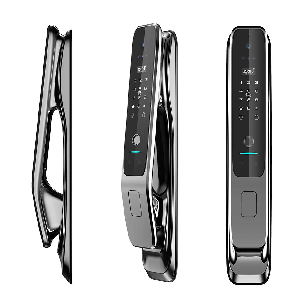 3D Facial Recognition Smart Lock — Includes Matching Lithium Battery and Lock Body; Compatible with Tuya/Smart Life Apps