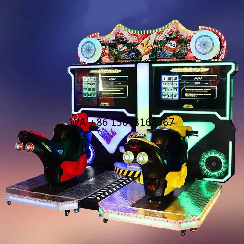 Two Player Coin Operated 32 Inch Simulator Arcade Racing Car Game Machine