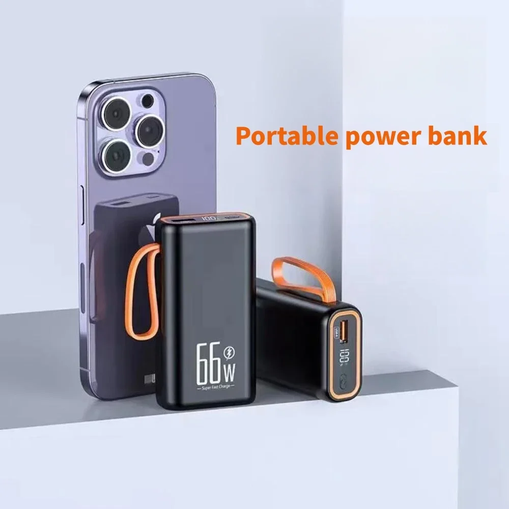 

66W Super Fast Charging 10000mAh Pocket Power Bank Portable Mobile Power Supply Suitable for Apple Xiaomi PD