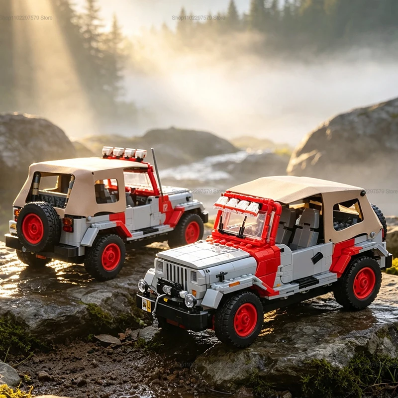 New 1924pcs High Difficulty Exploration Vehicle Car Model Building Block Puzzle Model Toy For Adult Kids Ornament Birthday Gifts