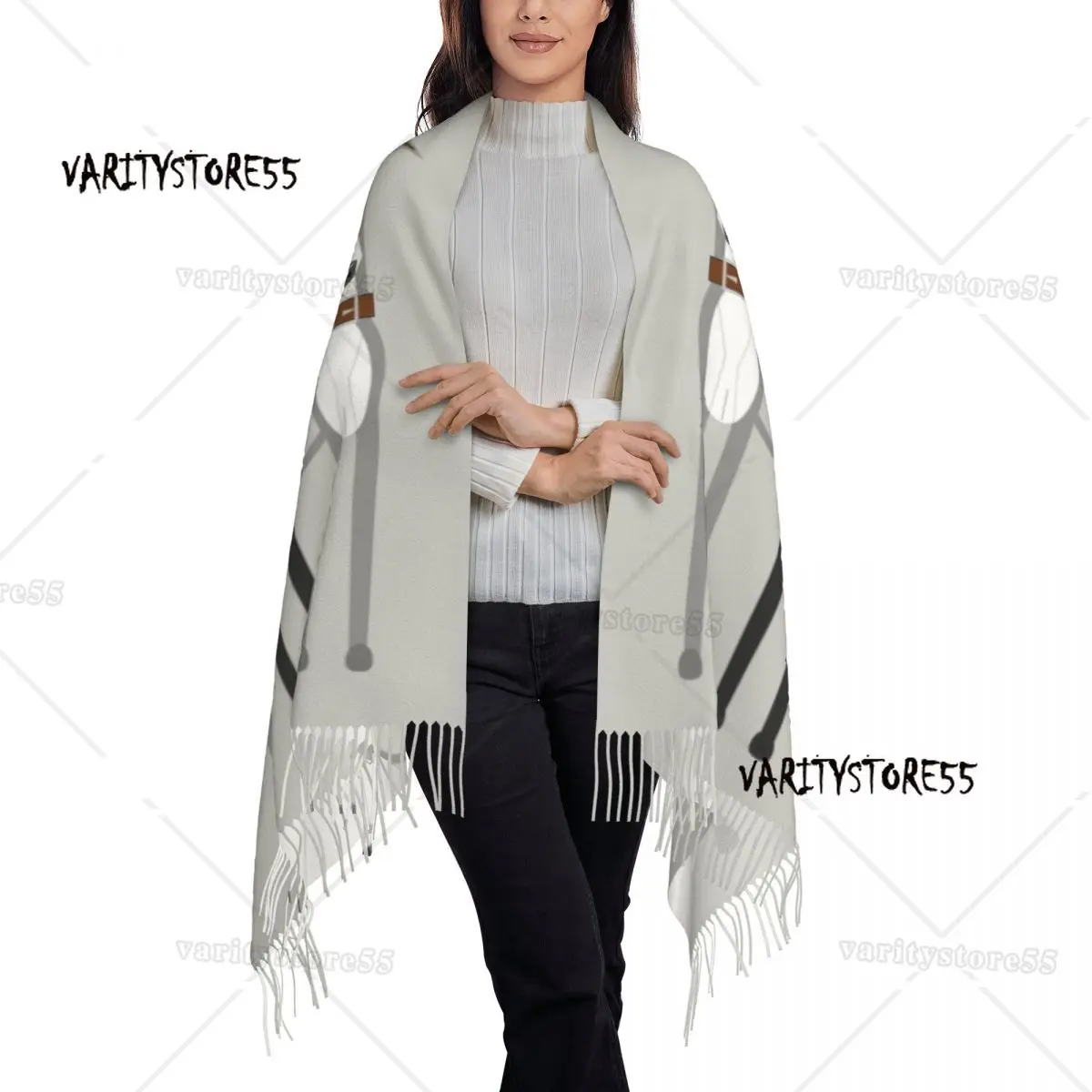 Custom Cute Greyhound Sighthound Dog Scarf Wrap Women Long Winter Warm Tassel Shawl Unisex Whippet Puppy Scarves