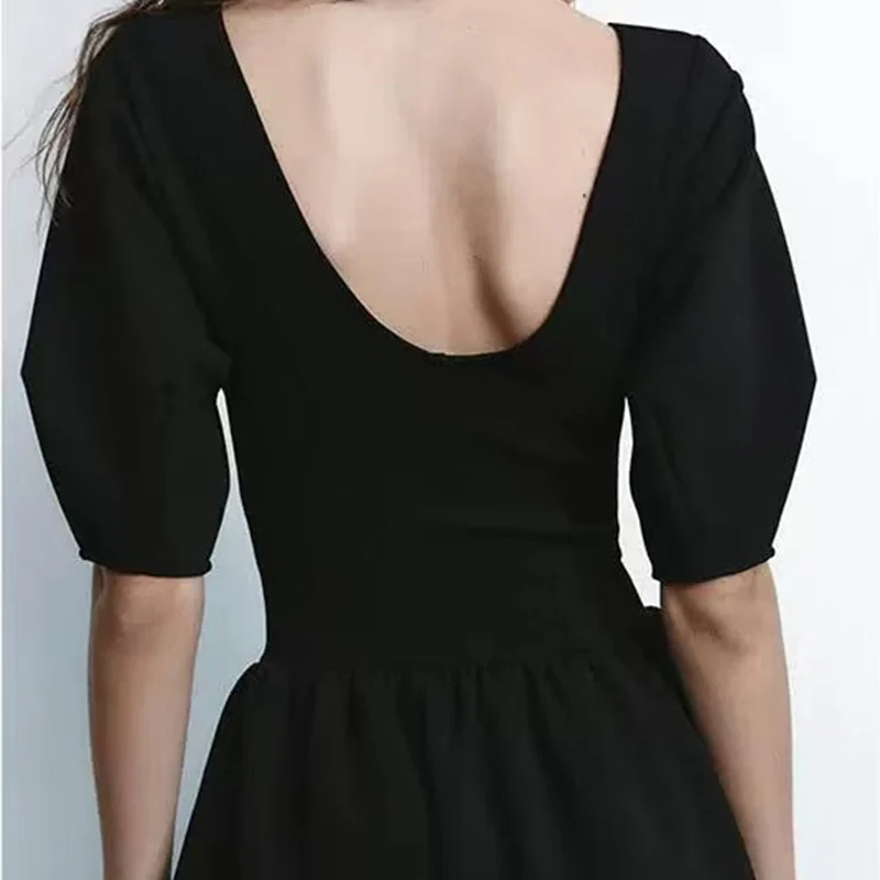 ربيع 2025 تنورة نسائية منتفخة Bla Dr ذات خصر متوهج تصميم ألياف البوليستر Z وصلت حديثًا