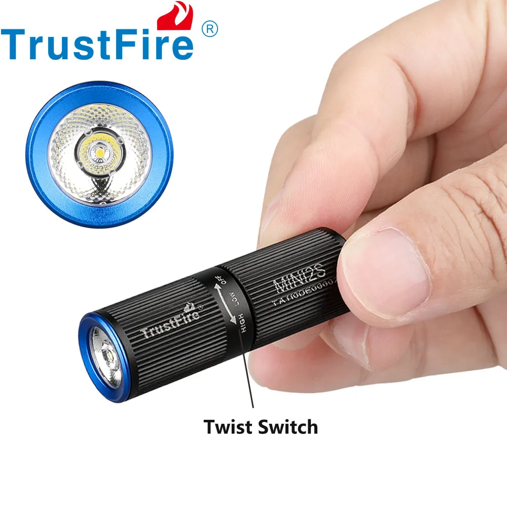 Trustfire MINI2S 220 Lumen EDC Taschenlampe mit magnetischer LED, wiederaufladbare Mini-EDC-Schlüsselanhänger-Taschenlampe, Outdoor-Werkzeug für Camping und Wandern