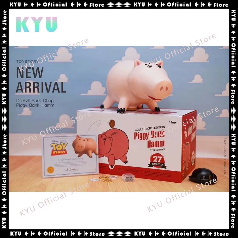 SIDTOYS SEEDTOYS Artist Customized Product Pixar Disney Toy Story Hamm Decorative Model Saving Pot Collection