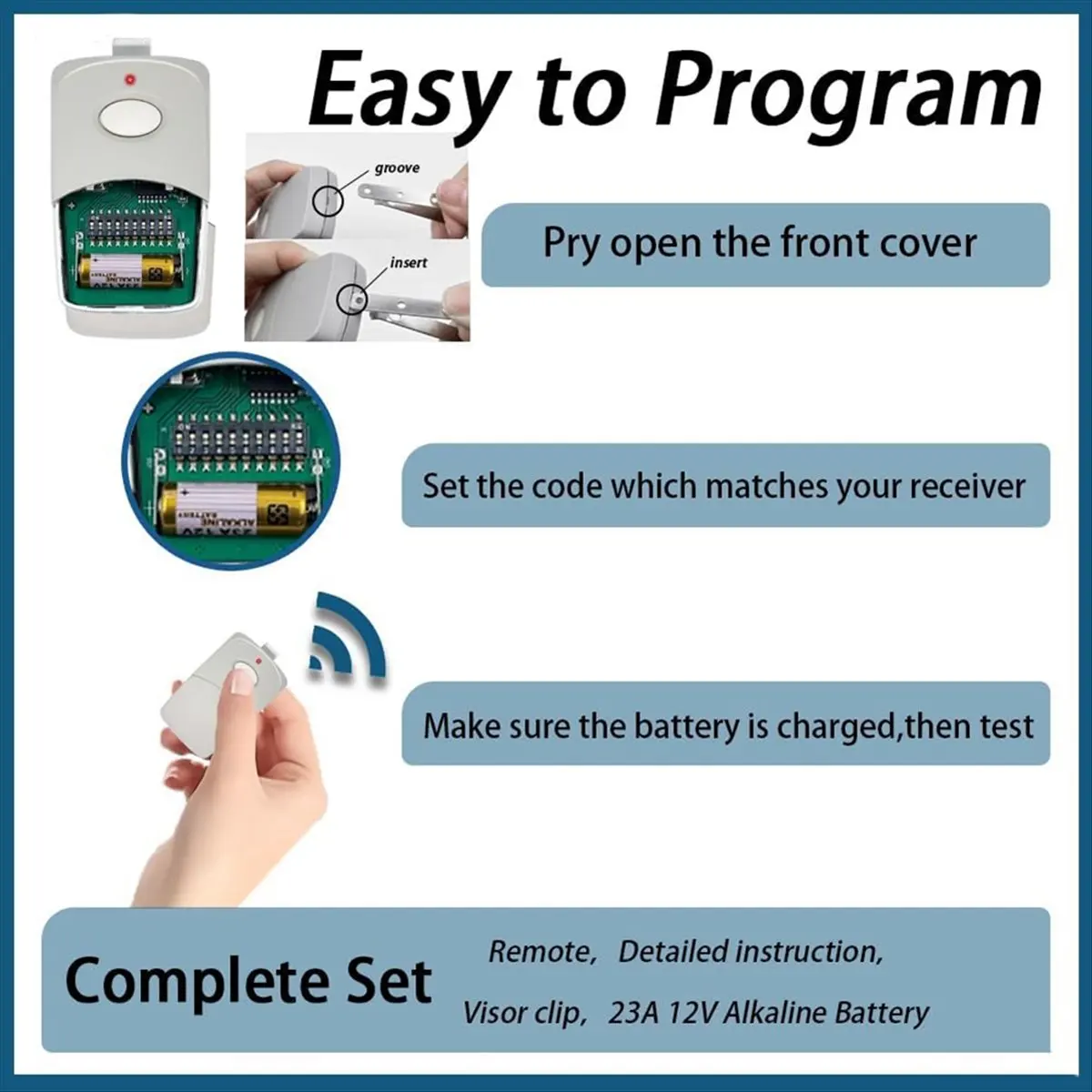 ~A398R For Linear Multicode 3089, 3060 and 3070 300MHz Garage Door Remote Control Receiver with 10 Dip Switch 5PCS