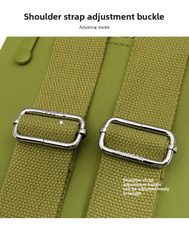 Stilvoller, minimalistischer Rucksack für Damen, leichte Reisetasche mit Telefonschlüsselaufbewahrung, kleiner, schicker Rucksack – Detail 10