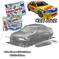 1/10 PC RC shell 406 BTCC 190mm Width 257-260mm wheelbas RC Transparent shell body Tail For RC Dirft 3RAICNG mst yokomo hpi hsp