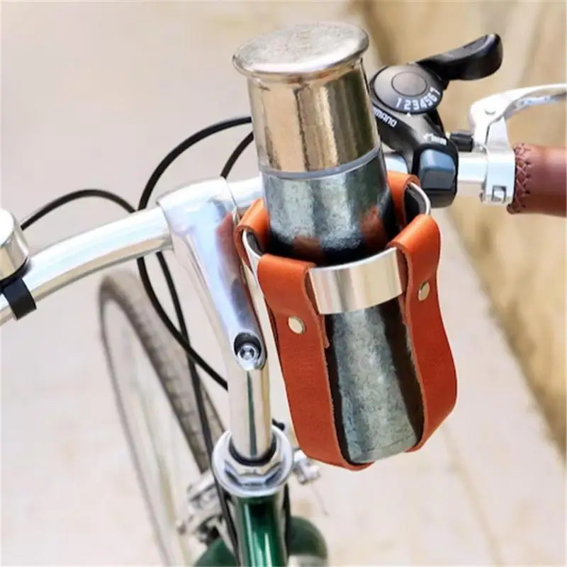 Porte-bouteille rétro T1 en acier inoxydable pour vélo de route et VTT, bouilloire à café classique pour guidon de bicyclette