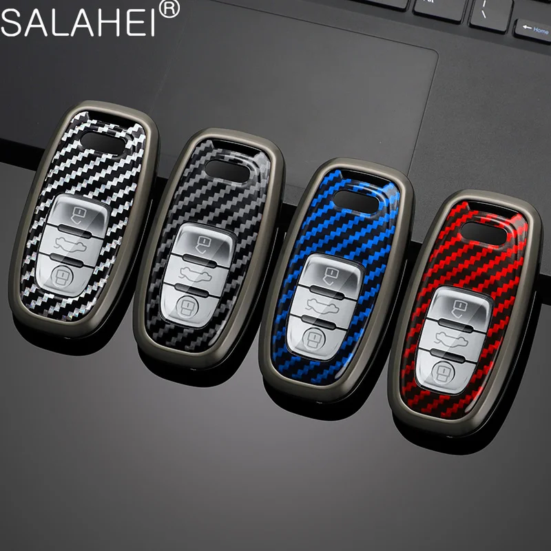 

Zinc Alloy Carbon Fiber Car Remote Key Case Fob For Audi A4 A3 8V A1 B8 B9 A6 A5 C7 A7 A8 Q3 Q5 Q7 S4 S7 S6 S8 R8 TT Accessories