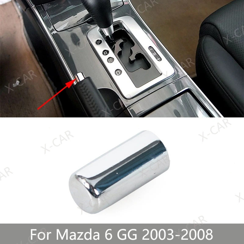 

Car Handbrake Lever Button Cover Cap Lid For Mazda 6 M6 GG 2003 2004 2005 2006 2007 2008