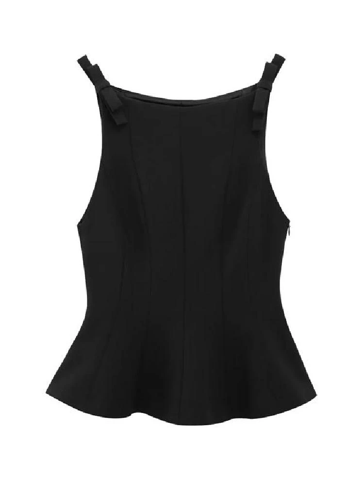 

Весна 2024, новая женская повседневная футболка свободного кроя, юбка с узлом, дизайнерская круглая юбка Ne Regular Svel, чистый цвет