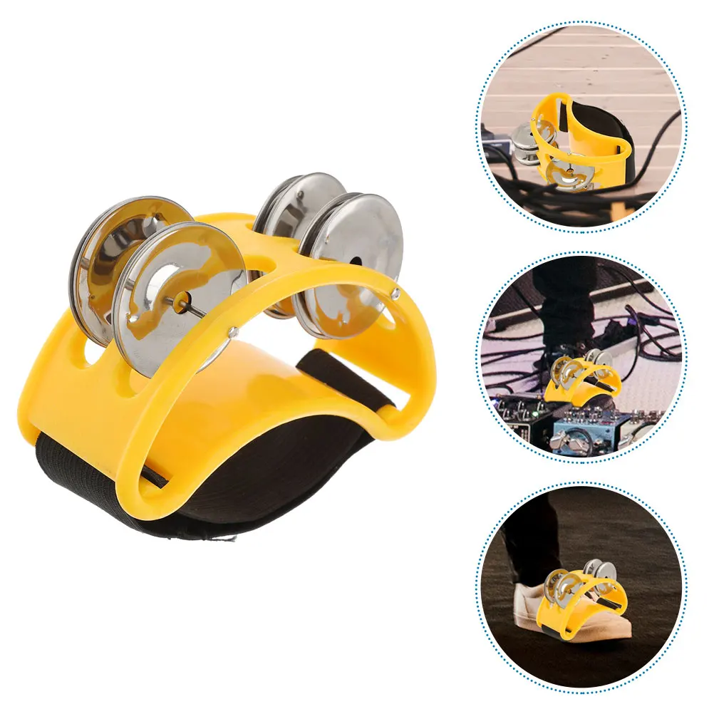 

2 Pcs Foot Bell Tambourine Shaker Music Instrument Bells Musical Instruments Percussion Beat-shaped for Adult Massage