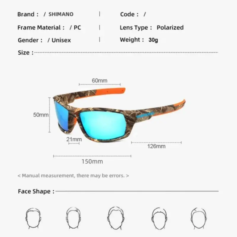 Gafas de sol polarizadas UV400 para hombre y mujer, lentes de sol polarizadas para caza al aire libre, pesca, ciclismo