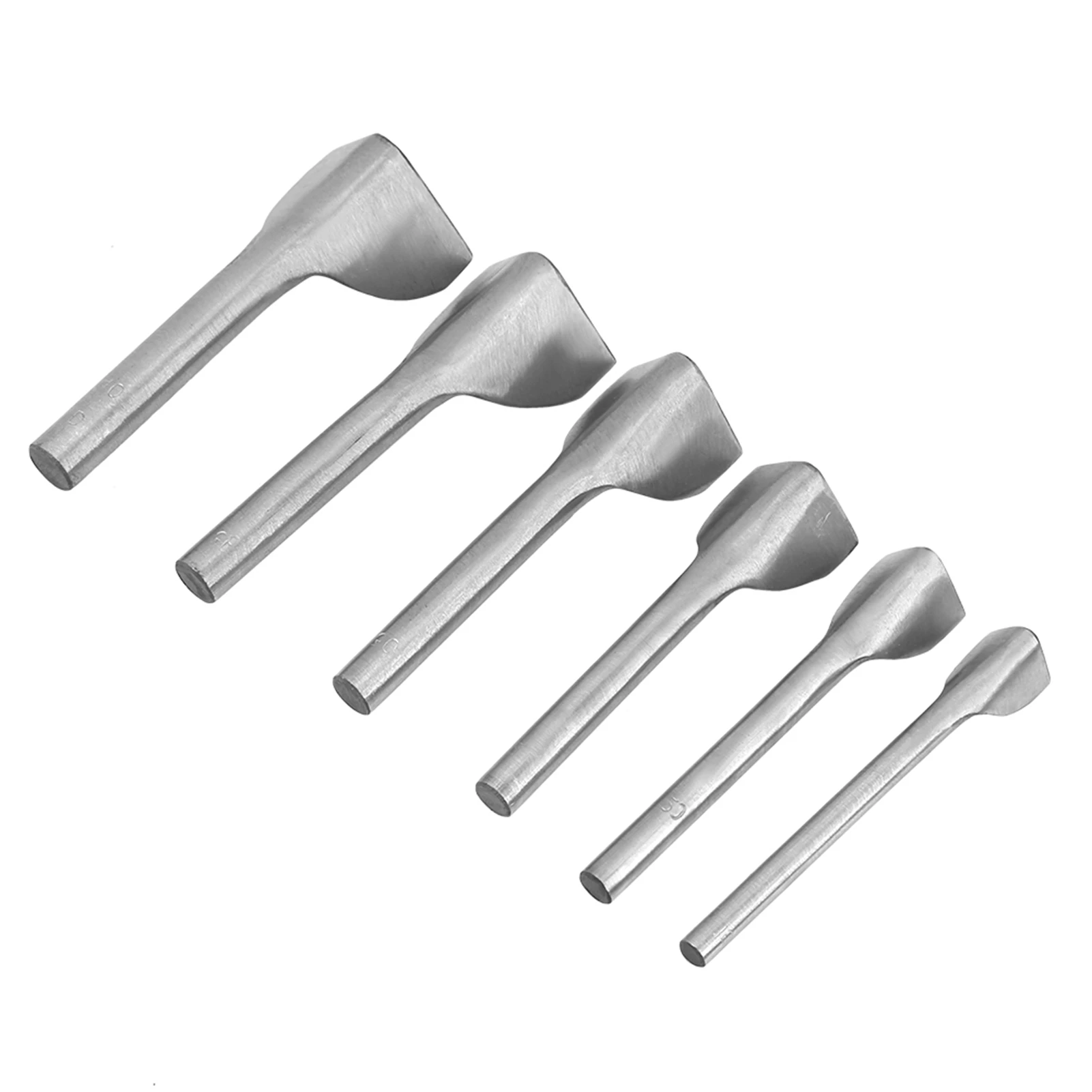 Leather Punch Set V Shape Cutter for Leather Craft Made of  Steel with Semicircle Diameter Mark on Handle for Wallet Belt