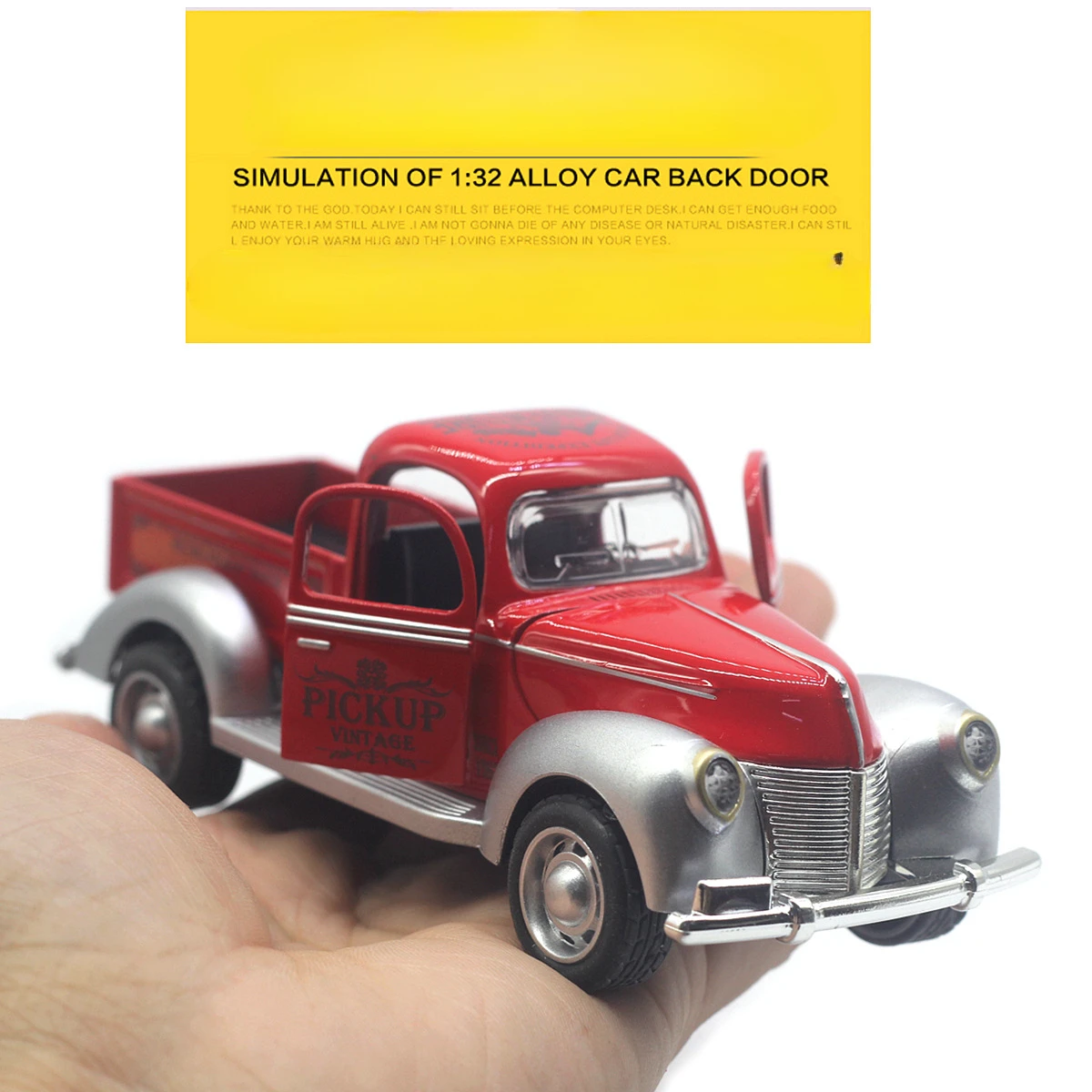 1:32 Pastilla de aleación Coches clásicos Modelo de simulación de juguete extraíble, sonido y luz Metal fundido a presión de 5 pulgadas