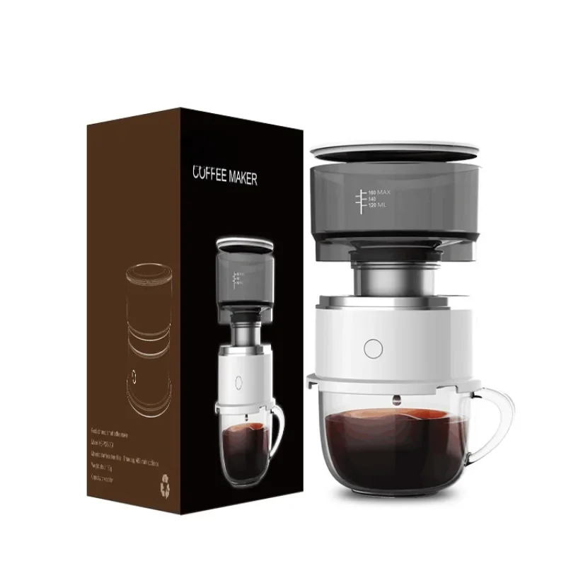 

Home and Travel Use 160ML Mini Hand Brew Automatic Portable Drip Electric Coffee Makers