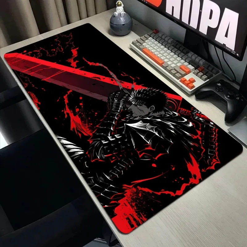 Guts Sword in Berserk Mouse Mat Berserk Guts Gamer Gaming Mouse Pad Computer Accessories Big Keyboard Laptop Padmouse Speed Desk