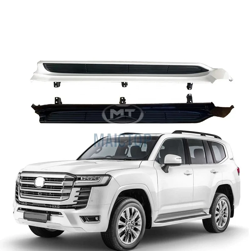 MAICTOP Car White Black LC300 Running Board for Land Cruiser 300 FJ300 2022 Side Step Bar