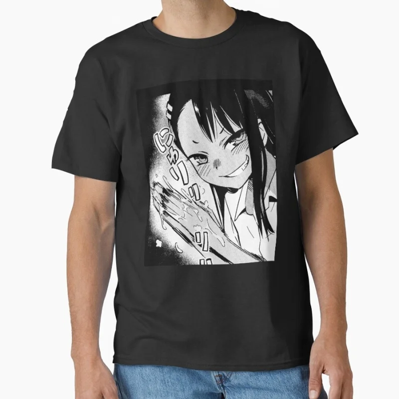 

1030 Dont Toy With Me Nagatoro Hayase Gift for Anime lover 100% cotton Y2K clothes O -Neck Short Sleeve Graphic T-Shirt S-6XL