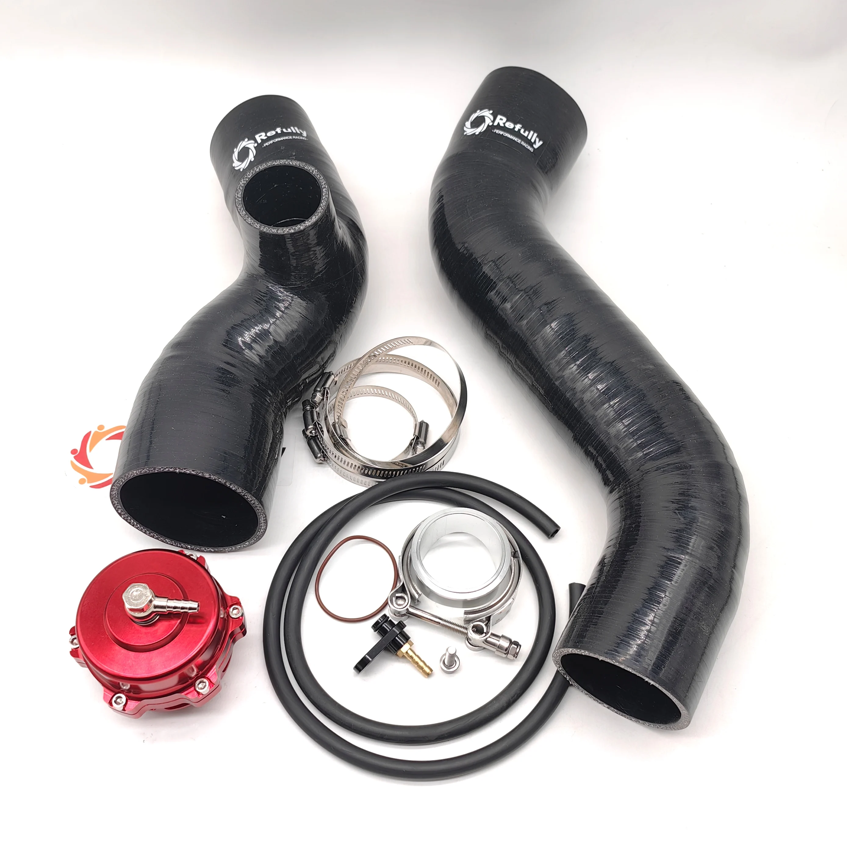 Kit de mise à niveau de tube de refroidisseur intermédiaire avec soupape de soufflage de 50mm pour Seadoo RXT/GTR/GTX/Wake Pro 230 & RXT-X/RXP-X/GTX Limited 300