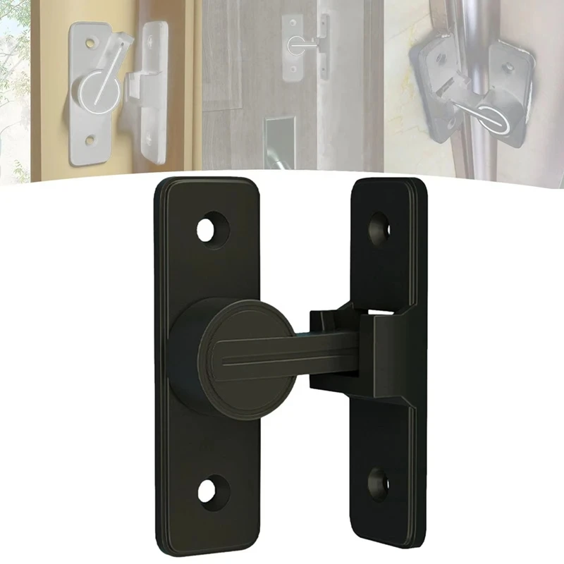 Latch For Door 90 Degree Heavy-Duty Security Latch Anti-Burglary Reinforcement Lock Sliding Wear-Resistant Home