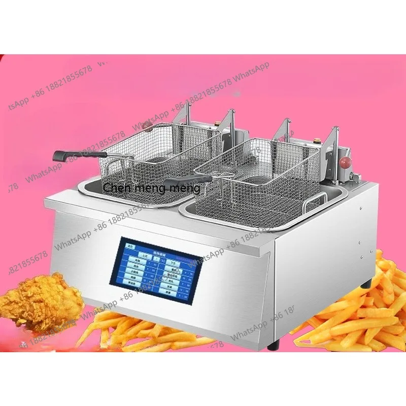 

Fully automatic lifting, commercial desktop intelligent single-cylinder fryer, double-cylinder fryer, large capacity