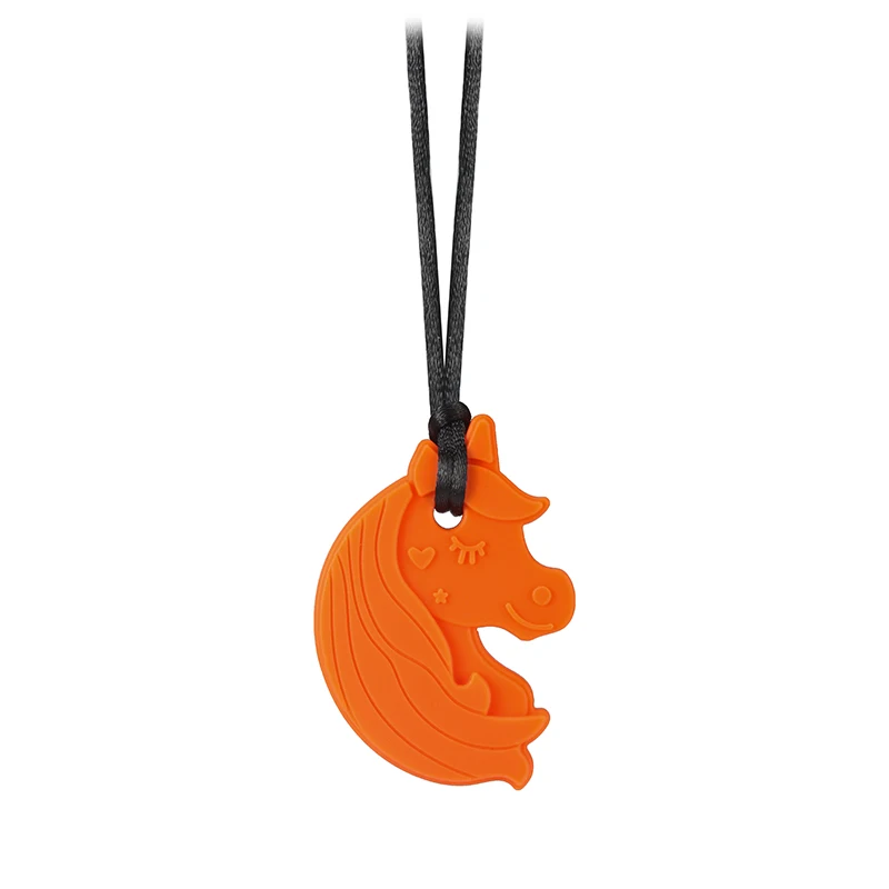 الحسية مضغ قلادة الحيوانات تصميم مطاطي سيليكون الطفل عضاضة الاطفال التسنين قلادة لعبة للمجوهرات الحسية أداة علاج التوحد